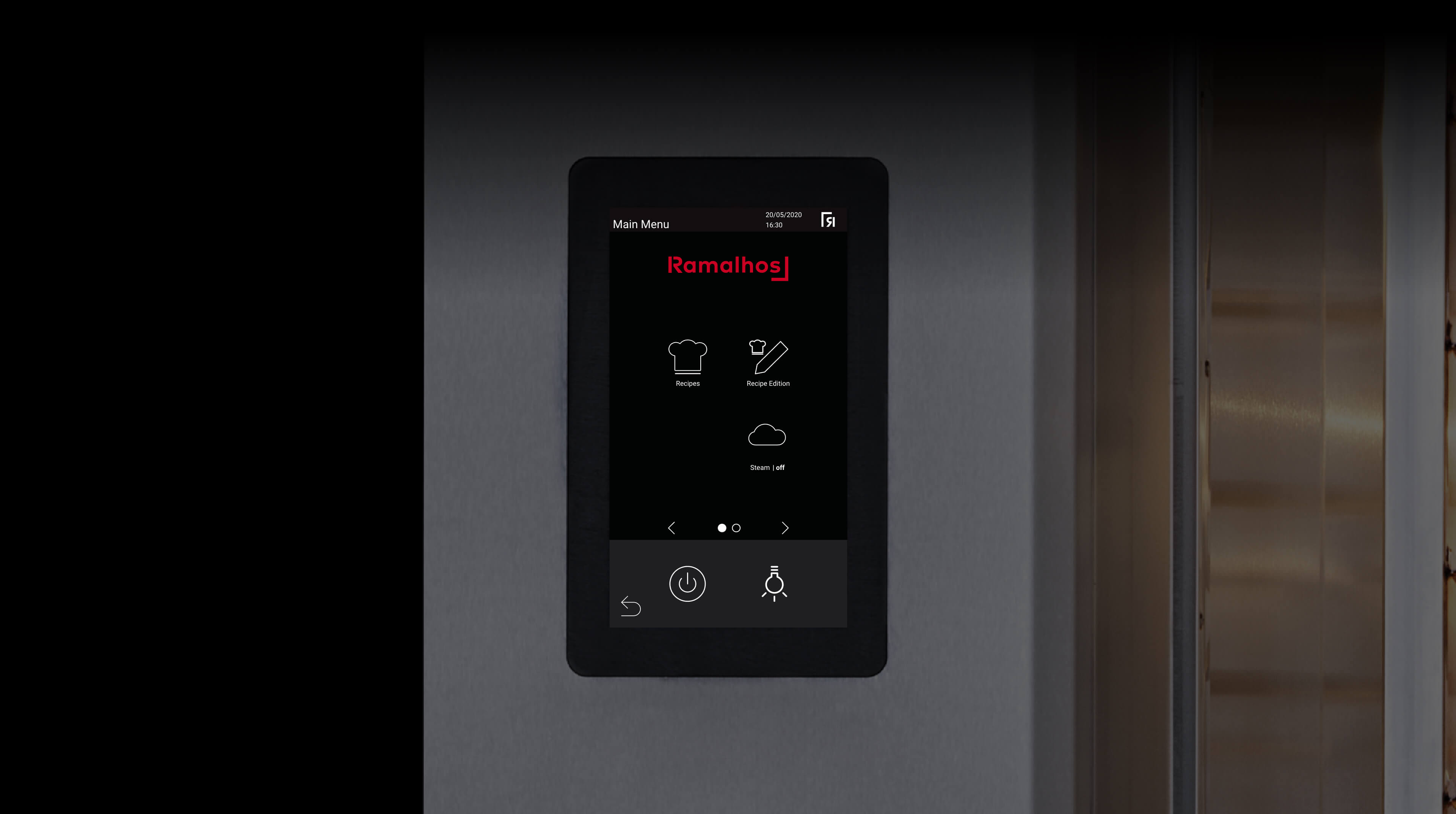 Compactram compact electric rack oven — front view